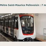 Апартаменты Le Chanzy - Terrasse, Metro 7 Min, *